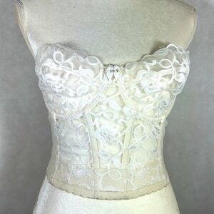 Vintage Victoria Secret Lace Corset In Size 34D